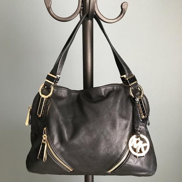 Michael Kors Matilda Large Slim Satchel Black - Picture 1 of 7